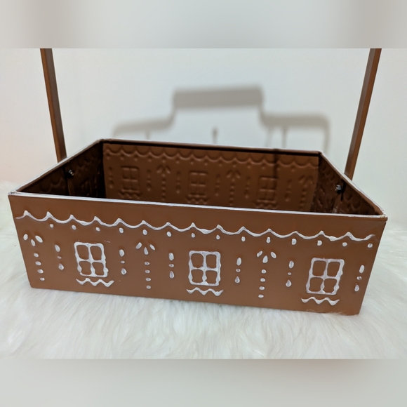 Willow & Riley Rustic Gingerbread Decor Kitchen Caddy Metal Organizer New! - Picture 10 of 12